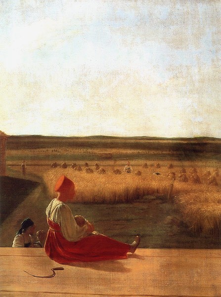 Harvest. Summer, 1820s На жатве