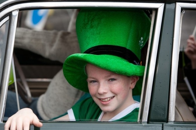 Парад Святого Патрика (St Patrick's Day parade) в Лондоне, 13 марта 2011 года.