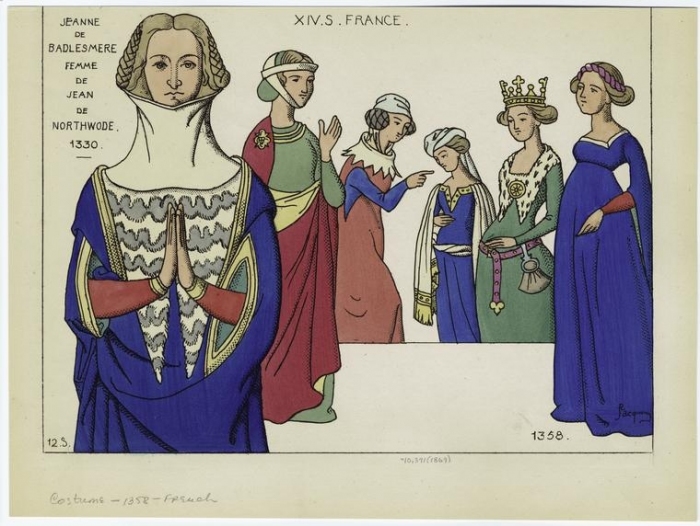 [Jeanne de Badlesmere, 1330 ; Women, France, 1358.].jpg