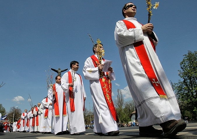 Мир отметил Вербное воскресенье, 17 апреля 2011 года.