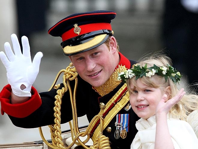 Lady Louise Windsor in the procession to Buckingham Palace after the wedding ceremony.  10618709