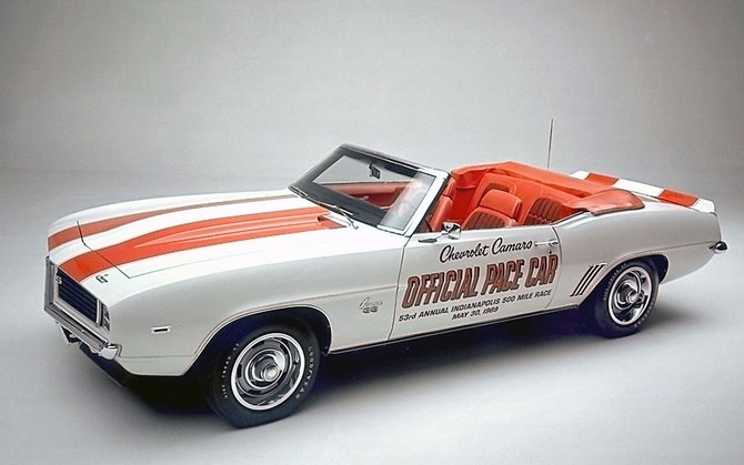 Chevy Camero SS Pacecar Convertible Coupe 1969 release.