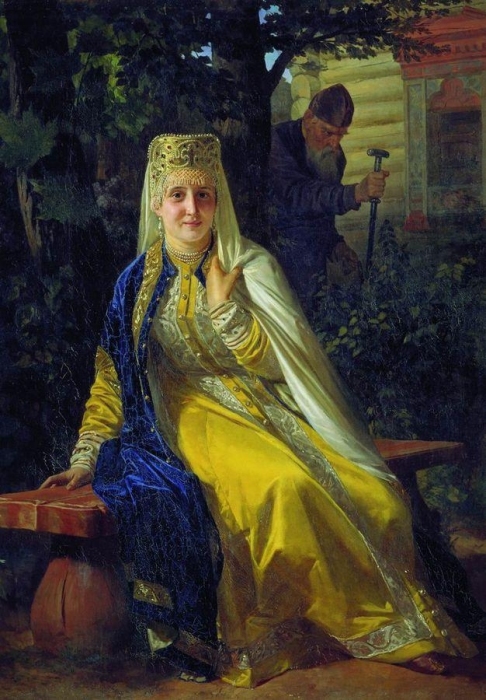 Неврев Николай Васильевич 1830-1904  Василиса Мелентьевна и Иван Грозный. 1880-е