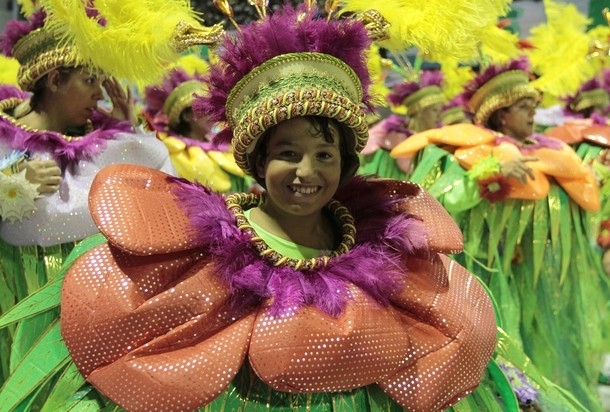 Карнавал в Сан-Паулу (Carnival in Sao Paulo), Бразилия, 17-18 февраля 2012 года.