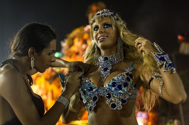 Карнавал в Сан-Паулу (Carnival in Sao Paulo), Бразилия, 17-18 февраля 2012 года.