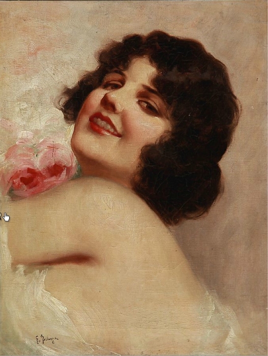 Eduardo Forlenza Portrait of an Italian woman