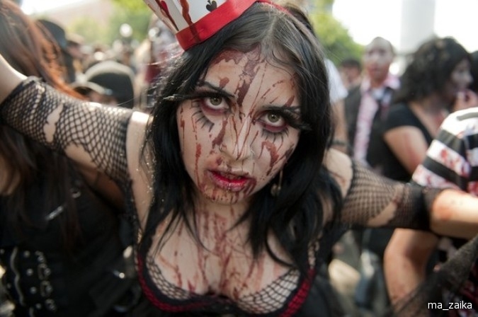 Мехико, Мексика. Zombie Walk.