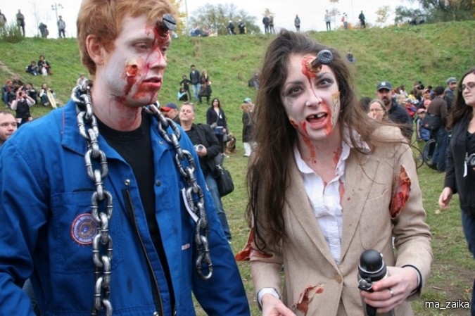 Торонто, Канада. Zombie Walk.