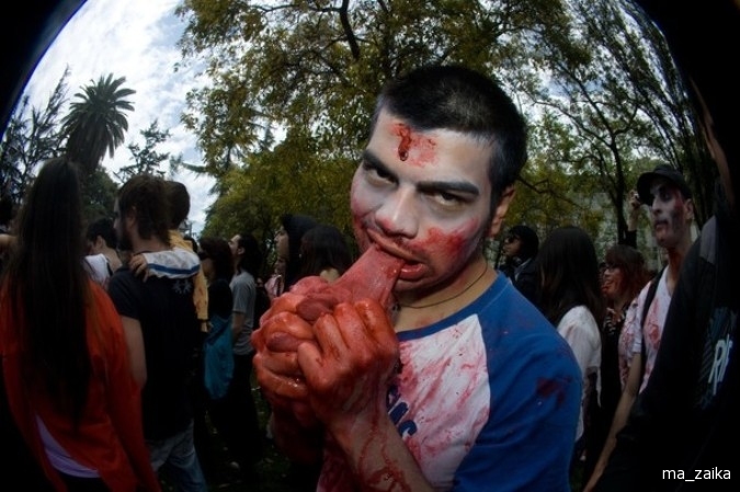 Сантьяго, Чили. Zombie Walk.