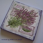 *LAVENDER* - Picture on wooden board