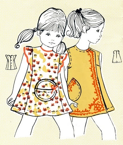 Платье из хлопчатобумажной ткани для девочек дошкольного возраста