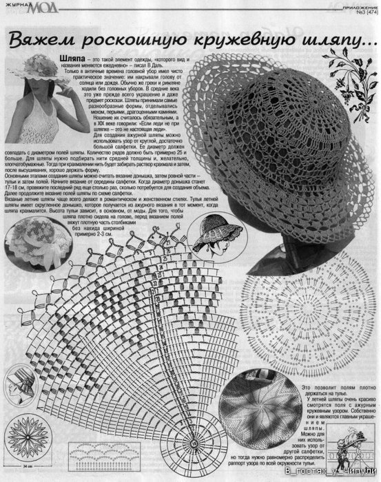 Журнал МОД №474 Шапки, 1000 + 4 идеи
