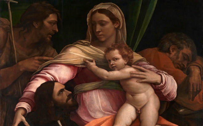 'Мадонна с младенцем, святыми и донорами'.