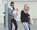        , Adriana Lima walkes with her daughter Valentina