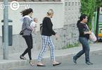        , Adriana Lima walkes with her daughter Valentina