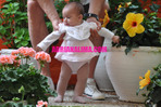        , Adriana Lima walkes with her daughter Valentina