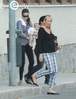        , Adriana Lima walkes with her daughter Valentina