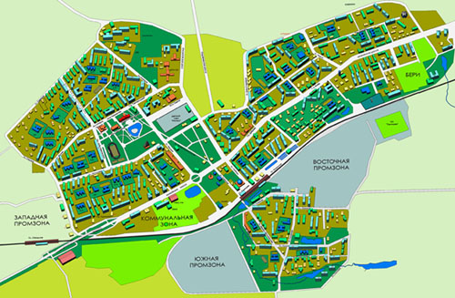 Одинцово карта микрорайонов