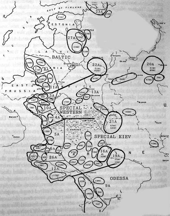 Белостокский котел 1941 карта