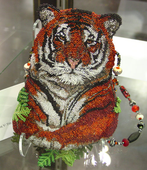 Тигр из бисера: схема плетения