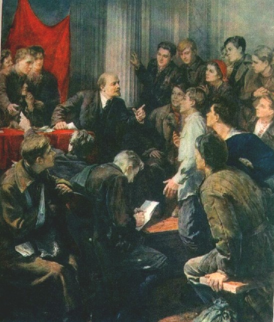 Ленин на съезде картина