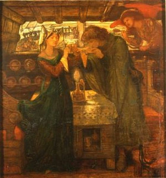 Sir Tristram and La Belle Yseult Drinking the Love Potion (559x600, 48Kb)