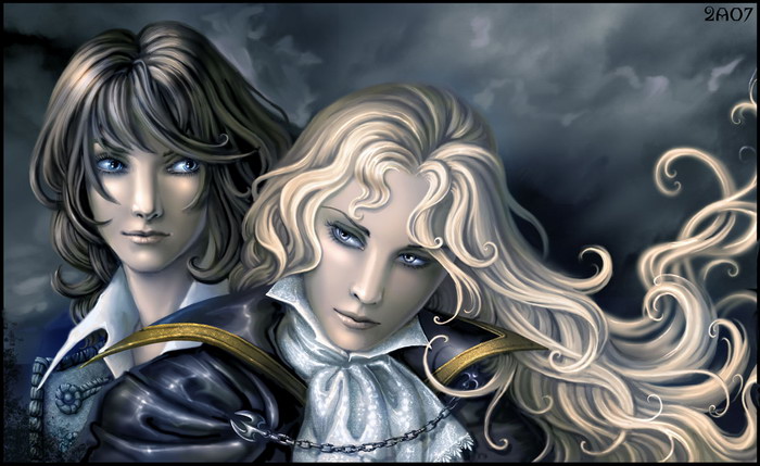 Alucard_and_Richter___portrait_by_Candra (700x429, 92Kb)