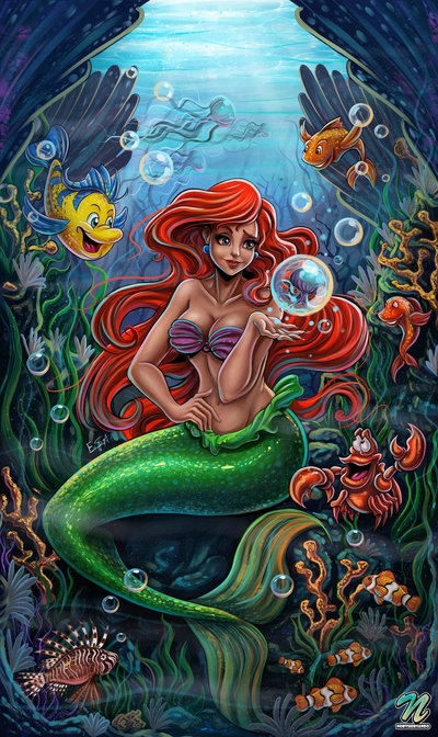 ariel_the_little_mermaid_by_edgarsandoval-d4s9ez4 (400x672, 286Kb)