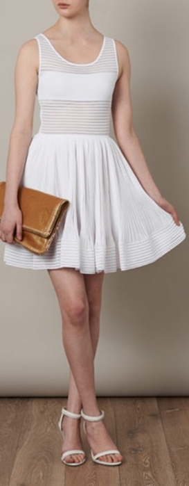Danae white knitted sleeveless dress with sheer panels by Azzedine Alaïa (273x700, 83Kb)