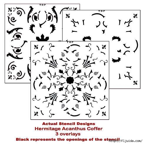 Coffer-acanthus-stencil (490x490, 128Kb)