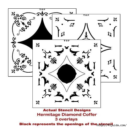 Coffer-stencil-diamond (490x490, 103Kb)