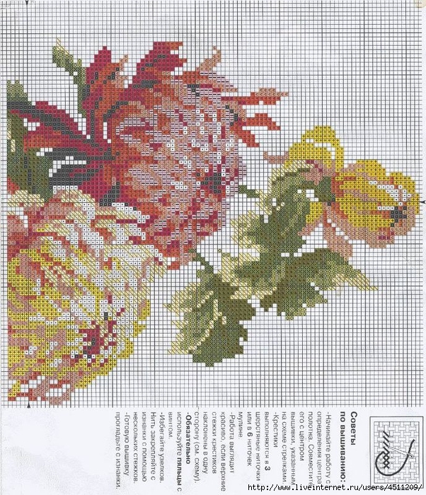 Розовые хризантемы, набор для вышивания, арт. M RTO | Купить онлайн на irhidey.ru