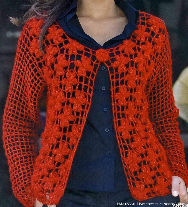 Women's Crochet Sweater Alize 5 (637x700, 431Kb)
