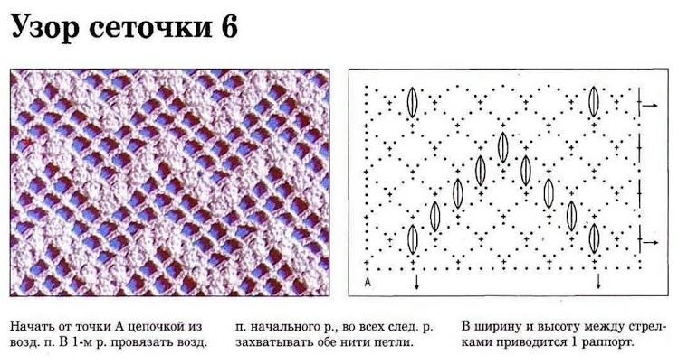 Патентный узор сетчатый узор схема