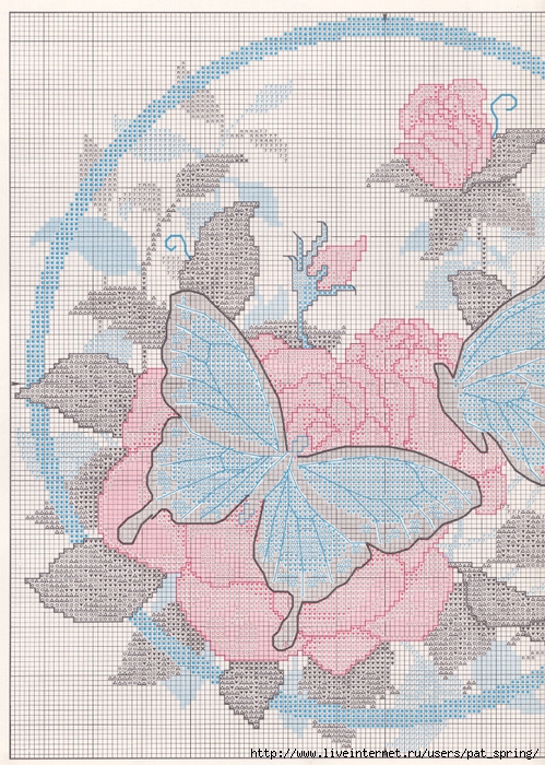 Butterflies'n Roses1 (499x700, 402Kb)