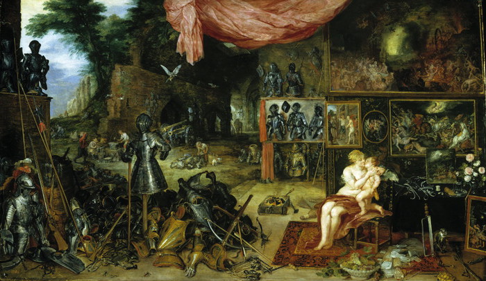Rubens, Pedro Pablo, Brueghel el Viejo, Jan El Tacto 1618    (700x406, 114Kb)