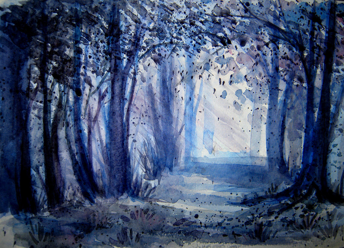 blue_forest_by_annaarmona-d4zyon7 (700x503, 590Kb)