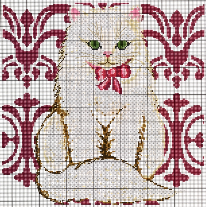 Схемы вышивки крестом для любителей кошек (из интернета) | Схемы вышивки крестом, вышивка крестиком