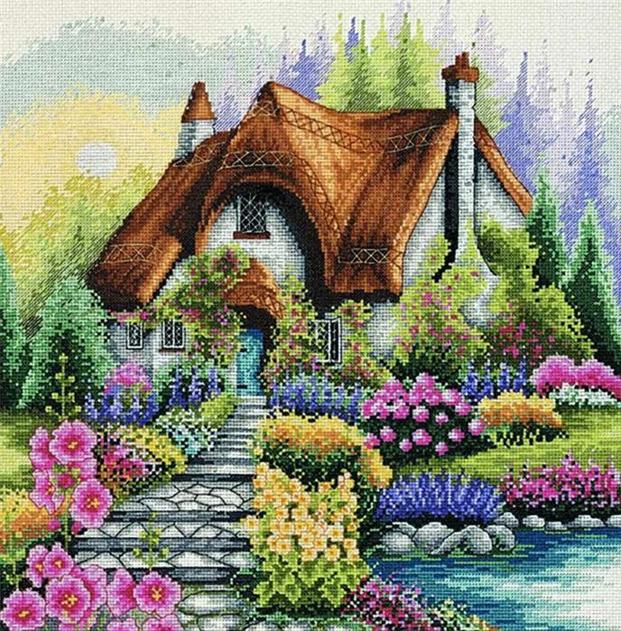 LakeSide Cottage (688x699, 652Kb)