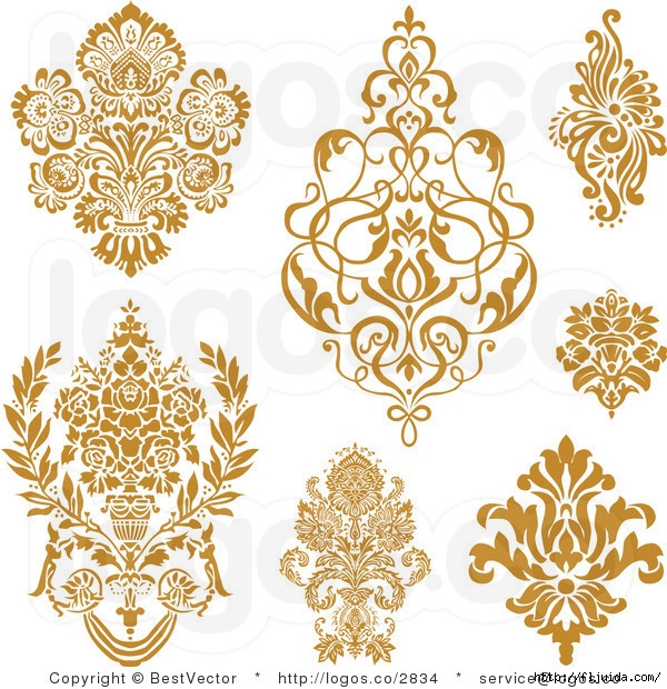royalty-free-collage-of-gold-damask-elements-by-bestvector-2834 (600x620, 328Kb)