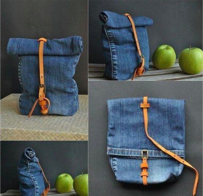 Стильные модели рюкзаков из старых джинсов своими руками
