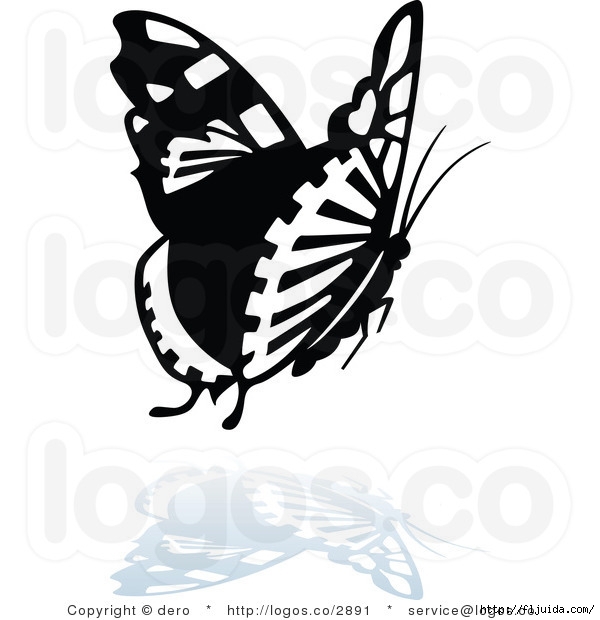 royalty-free-butterfly-with-a-reflection-logo-by-dero-2891 (600x620, 120Kb)