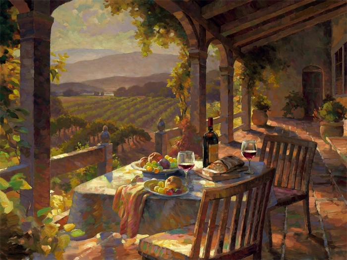 Wine Country Afternoon (700x525, 307Kb)