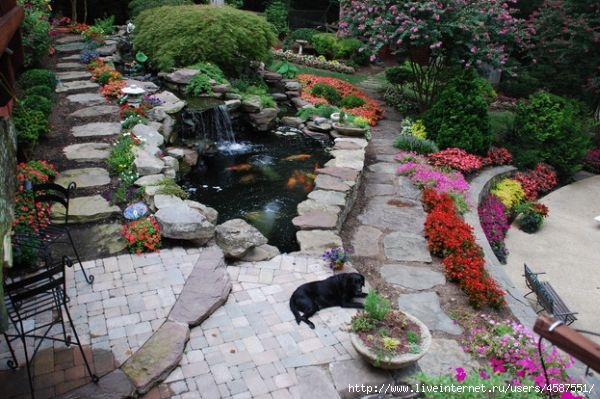 Rock-patio-with-a-koi-pond-at-its-heart (600x399, 179Kb)