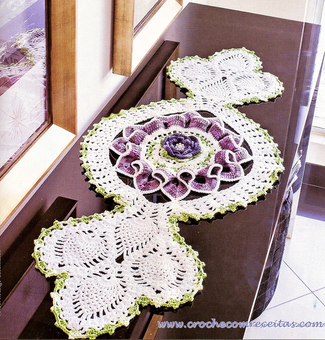 caminho de mesa em croche com receitas a (668x700, 283Kb)
