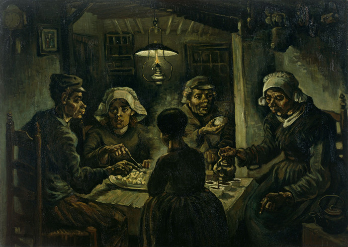 The Potato Eaters, 1885  (700x497, 118Kb)