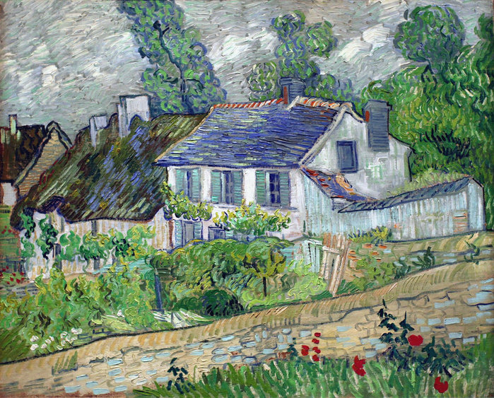 Houses in Auvers, 1890  (700x563, 191Kb)
