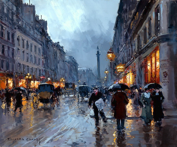 edouard_leon_cortes_a3551_rue_de_la_paix_place_vendome_in_the_rain (700x581, 537Kb)