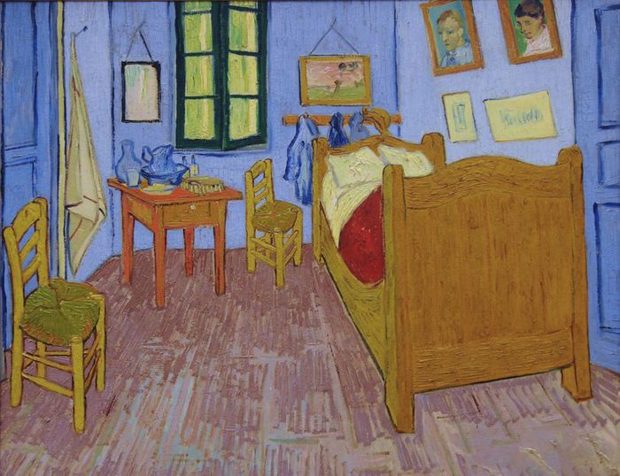 Vincent's Bedroom in Arles, 1889 (700x538, 78Kb)