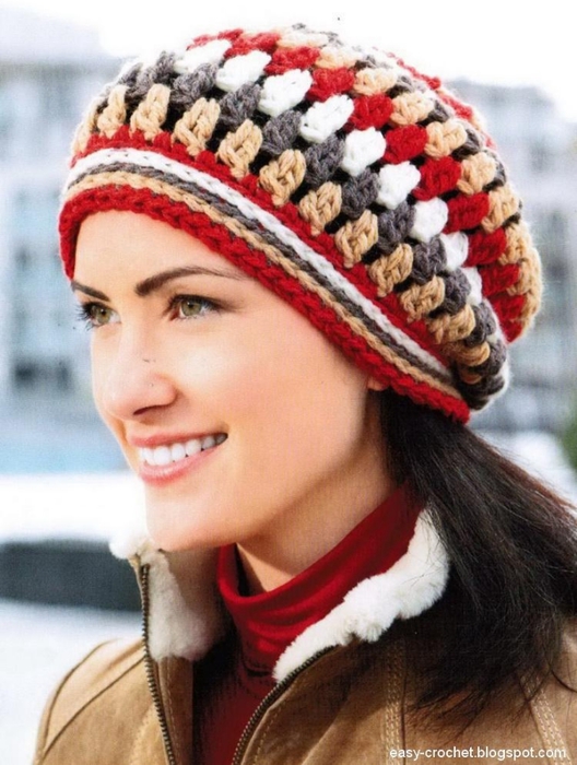 Womens hat- Crochet beanie hat 5 (528x700, 257Kb)